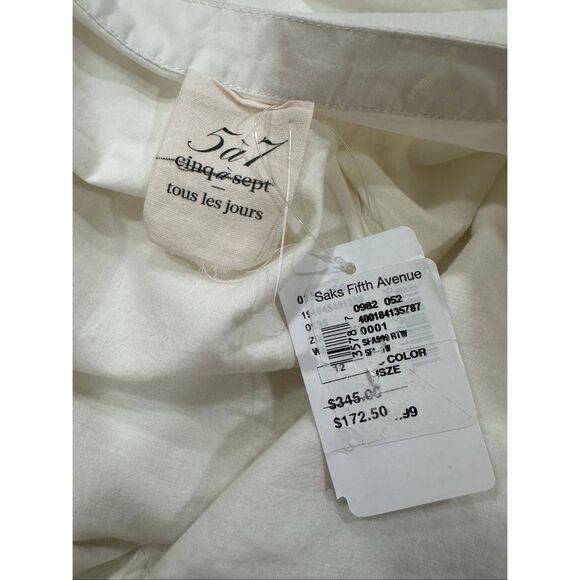 Cinq à Sept Corianna Belted Cotton Poplin Minidress US 12 $345 - Picture 9 of 10